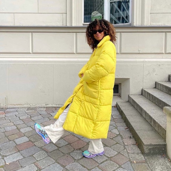 Baum und pferdgarten zesty yellow oversized maxi puffer size S NWT - Picture 8 of 8